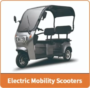 3 Wheel Electric Powered Scooter Van Cargo Bicycle Tricycle Motorcycles with Cabin for Cargo Delivery