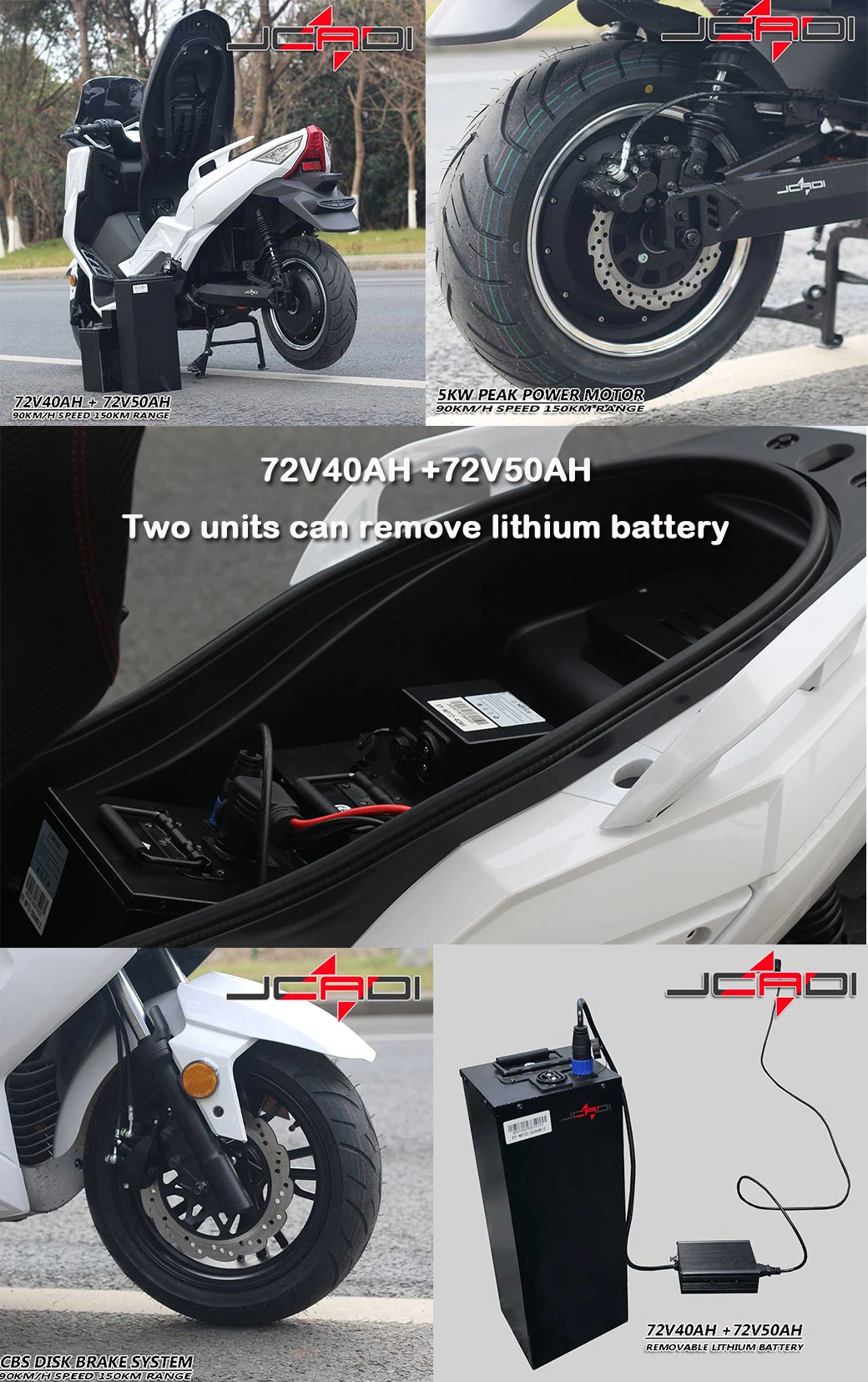 High Quality Accumos 2000W to 12000W Two Wheel Adult Electric Racing Motorcycle