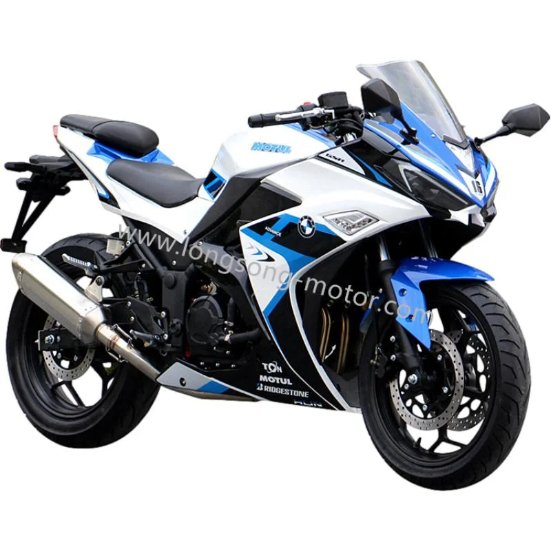 Sports Motor Kawasaki 250cc Top Speed Gasoline for Two Wheeled Motorbike V6 Racing Motorcycle