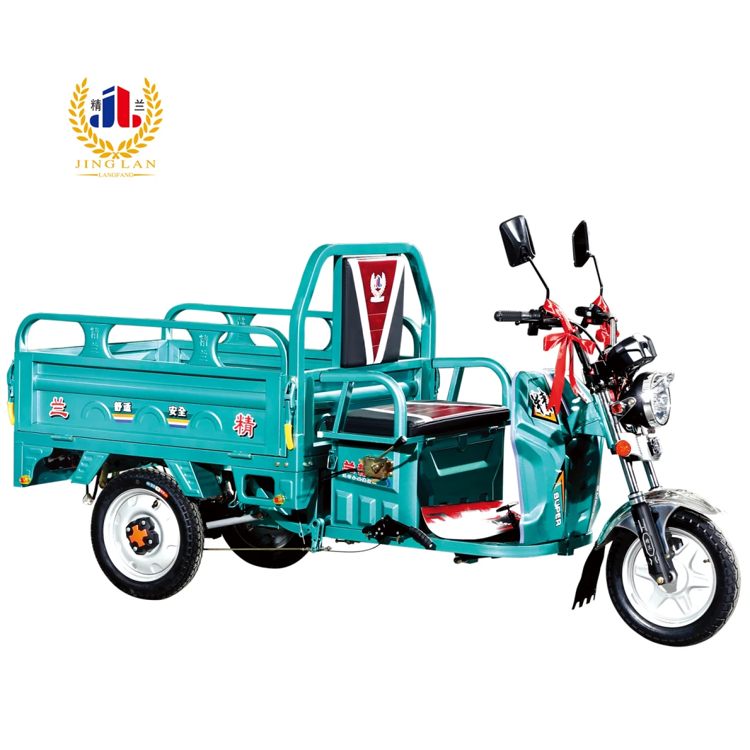 Jinglan Top Quality Powerful 3 Wheel Electric Cargo Tricycle 3 Wheel Motorcycle